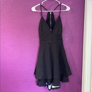 Windsor black polka dot dress size M